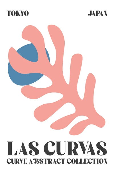 Abstract Shapes Matisse Cut Out Tokyo by Mambo Art Studio metal wall art