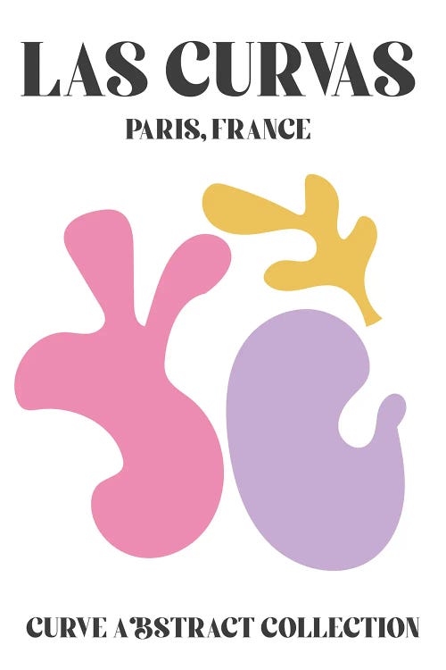 Abstract Shapes Matisse Pink Paris