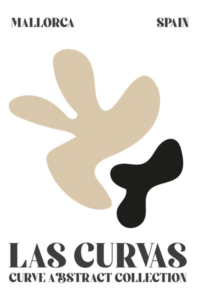 Mambo Art Studio: Abstract Shapes Matisse Spain by Mambo Art Studio