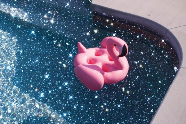 The Glitterati: Glitter Summer Pool by Mambo Art Studio
