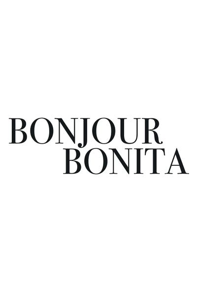 Bonjour Bonita by Mambo Art Studio metal wall art