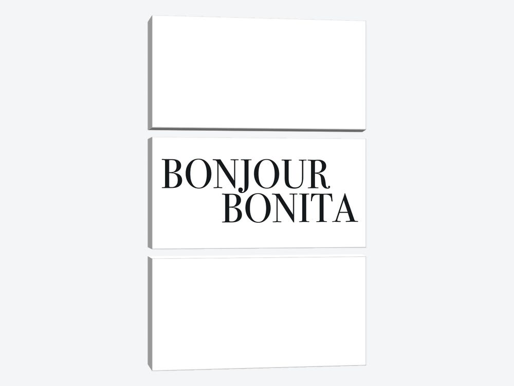 Bonjour Bonita by Mambo Art Studio 3-piece Canvas Wall Art