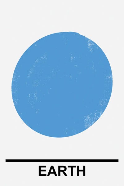 Earth by Mambo Art Studio framed wall art