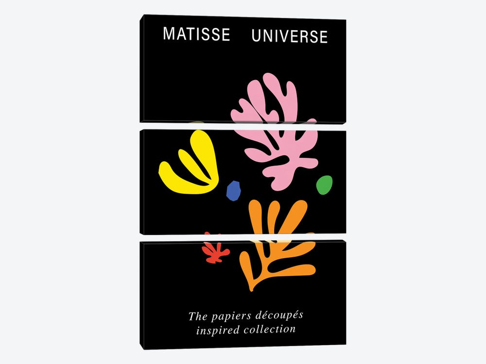 Matisse Universe Colours by Mambo Art Studio 3-piece Canvas Art
