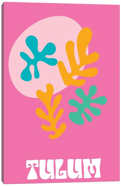 Tulum Canvas Art Print - The Cut Outs Collection