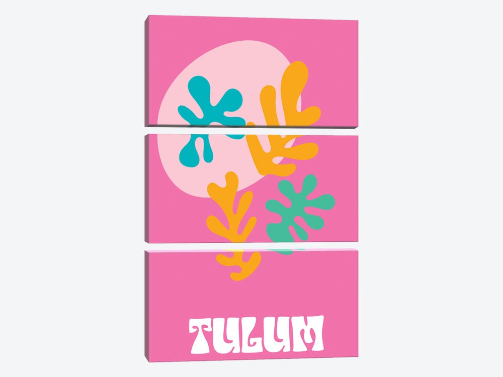 Tulum by Mambo Art Studio 3-piece Canvas Art Print