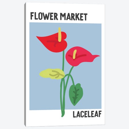 Flower Market Poster Laceleaf Canvas Print #MSD246} by Mambo Art Studio Art Print