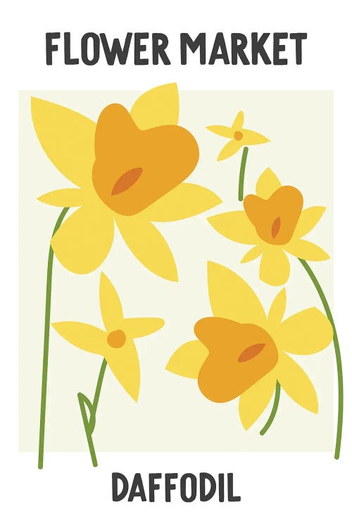 Flower Market Poster Daffodil