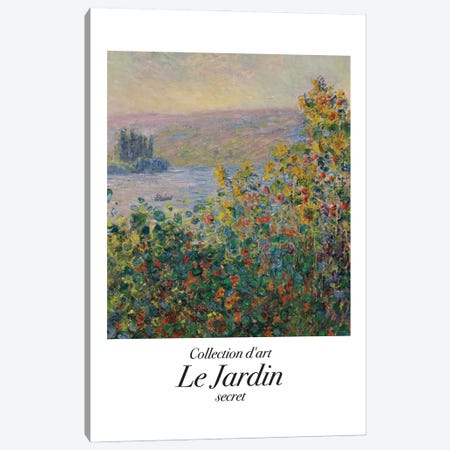 Le Jardin Classic Canvas Print #MSD256} by Mambo Art Studio Canvas Artwork