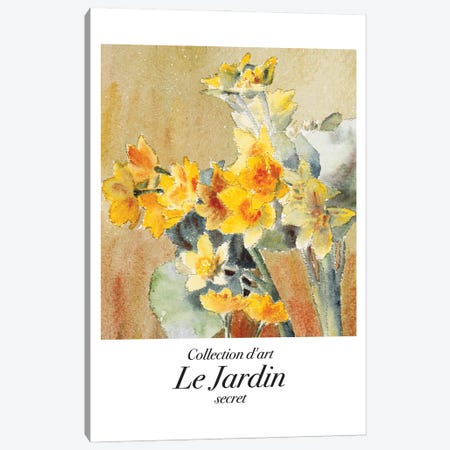 Le Jardin Classic Art Daffodil Canvas Print #MSD258} by Mambo Art Studio Art Print