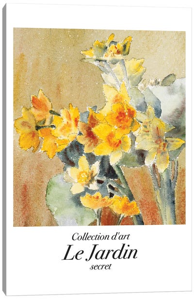 Le Jardin Classic Art Daffodil Canvas Art Print - Mambo Art Studio