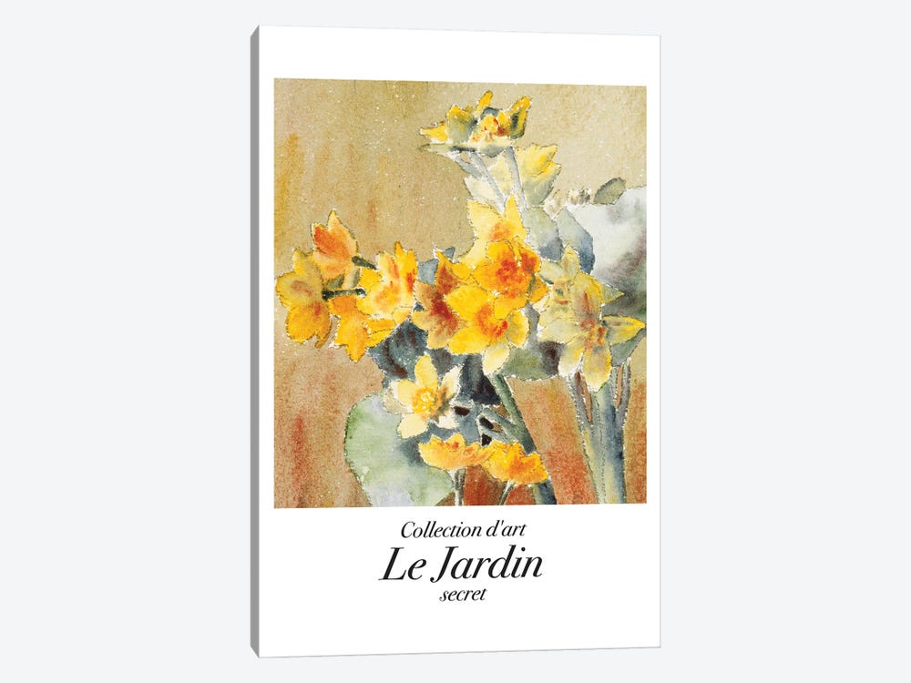 Le Jardin Classic Art Daffodil by Mambo Art Studio 1-piece Canvas Artwork