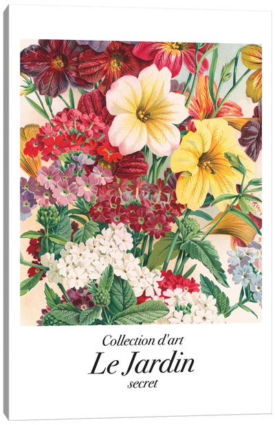 Le Jardin Classic Art Flower Bouquet Canvas Art Print - Mambo Art Studio