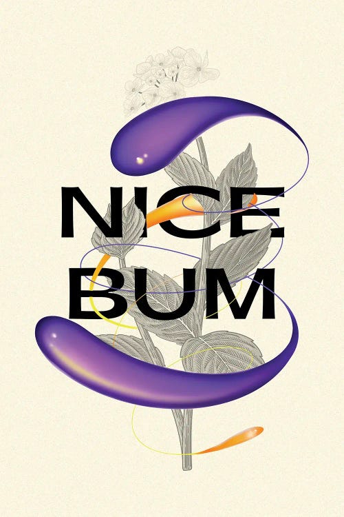 Nice Bum by Mambo Art Studio wall art