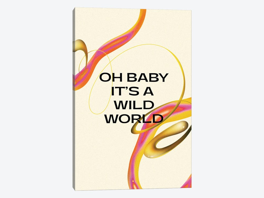 It's A Wild World by Mambo Art Studio 1-piece Art Print
