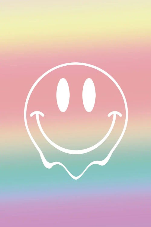 Happy Acid Emoji by Mambo Art Studio wall art