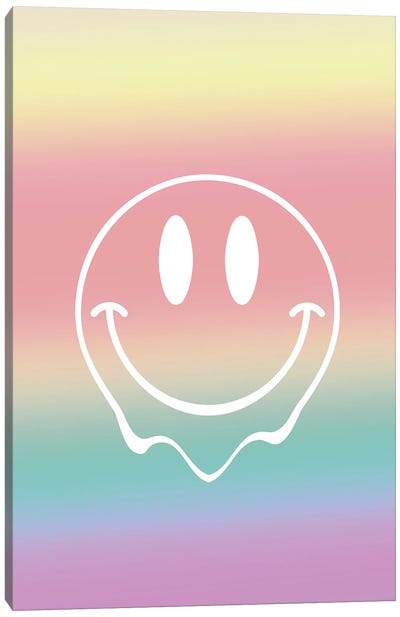 Happy Acid Emoji Canvas Art Print - Mambo Art Studio