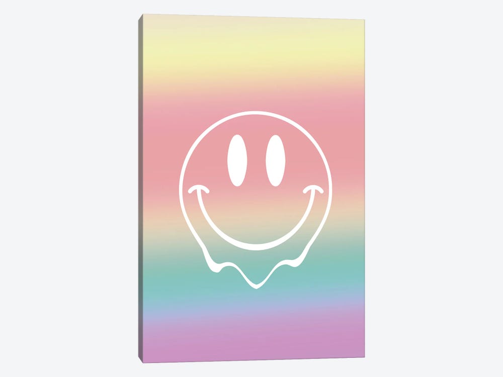 Happy Acid Emoji by Mambo Art Studio 1-piece Canvas Artwork