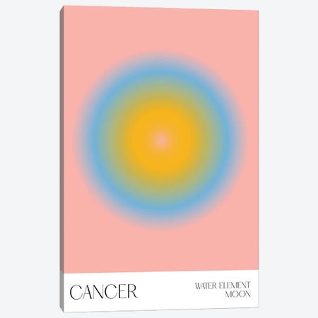 Cancer Zodiac Sign Canvas Print #MSD310} by Mambo Art Studio Canvas Wall Art