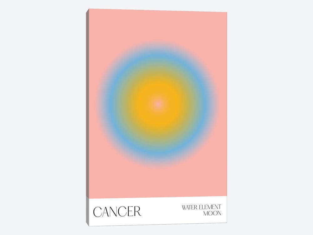 Cancer Zodiac Sign by Mambo Art Studio 1-piece Art Print