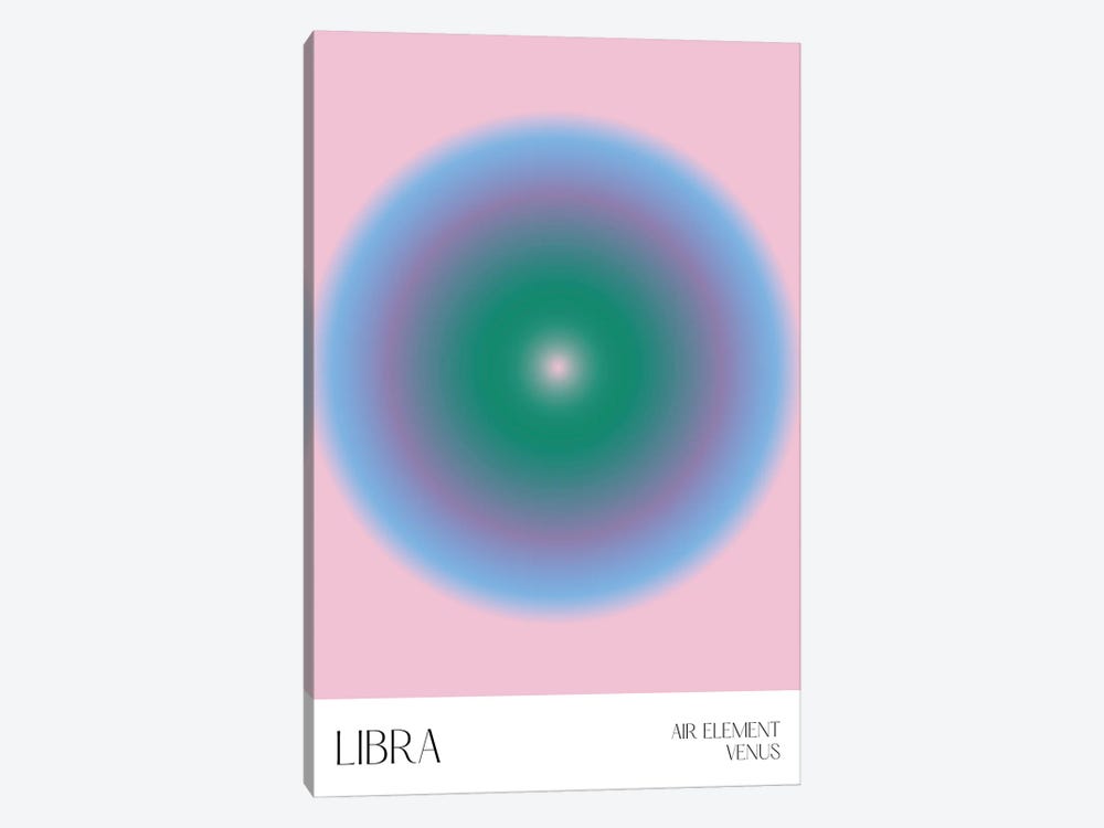 Libra Zodiac Sign by Mambo Art Studio 1-piece Canvas Print
