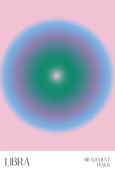 Libra: Libra Zodiac Sign by Mambo Art Studio