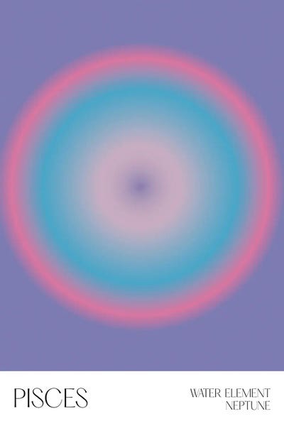 Pisces: Pisces Zodiac Sign by Mambo Art Studio