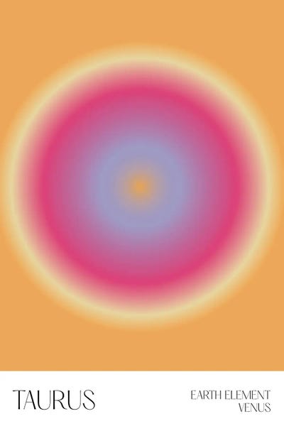 Zodiac: Taurus Zodiac Sign by Mambo Art Studio