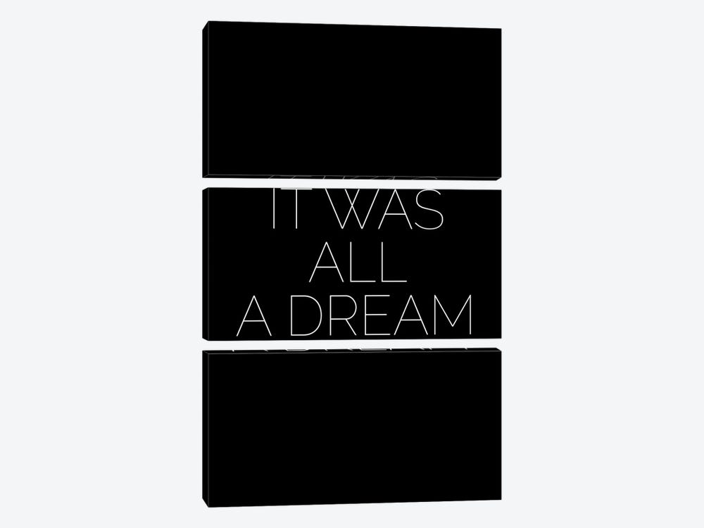 It Was All A Dream by Mambo Art Studio 3-piece Canvas Print