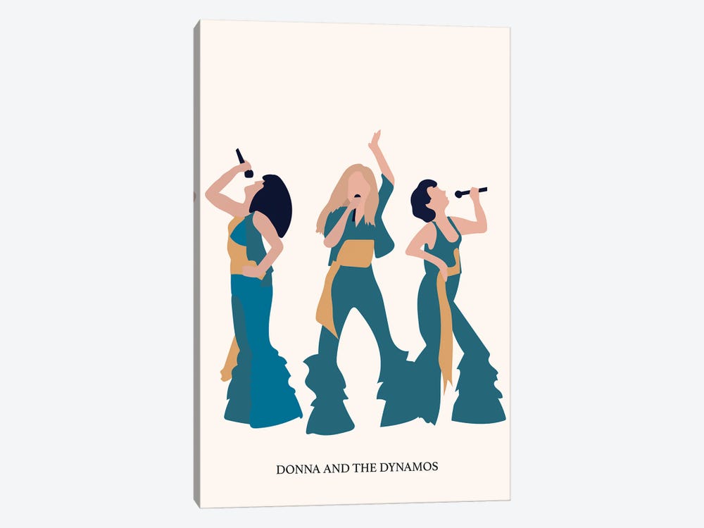 Donna And The Dynamos Abba Poster Mamma Mia by Mambo Art Studio 1-piece Canvas Art Print