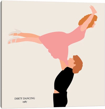 Dirty Dancing 1987 II Canvas Art Print - Movie & Television Character Art