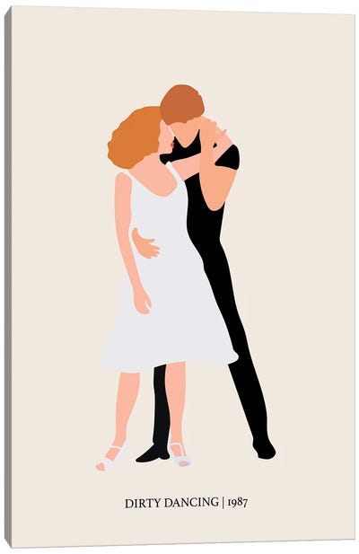 Dirty Dancing 1987 Canvas Art Print - Romance Movie Art