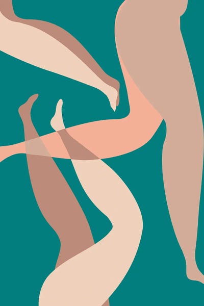 Mambo Art Studio: Legs Green by Mambo Art Studio