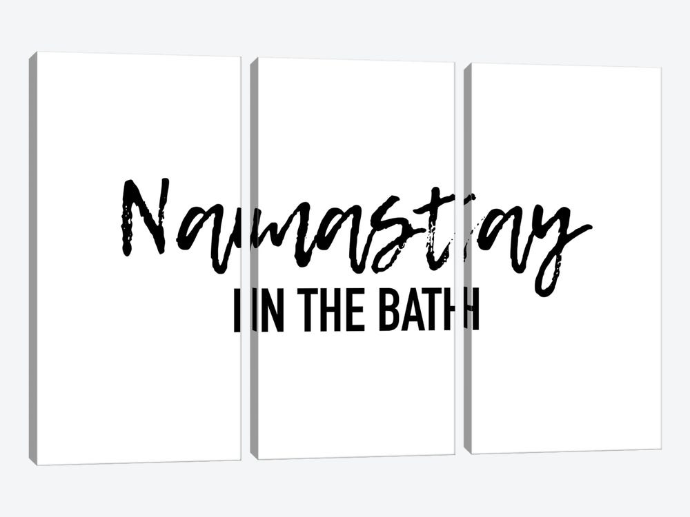 Namastay in the bath by Mambo Art Studio 3-piece Canvas Art