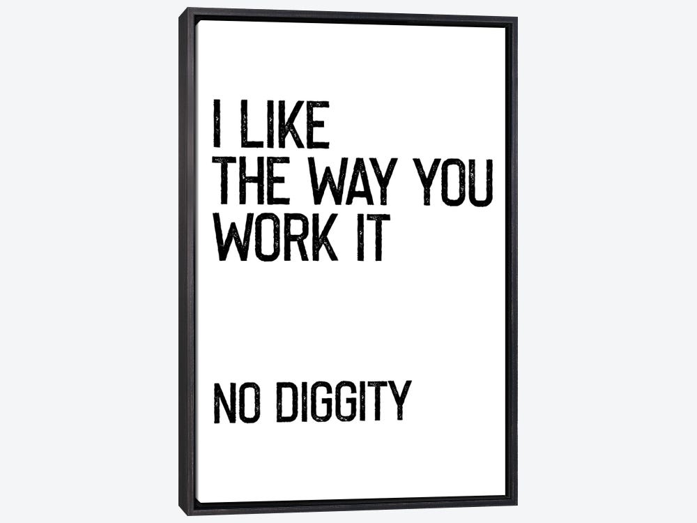 No Diggity Song Lyrics Portrait Poster Print (16 x 24) 