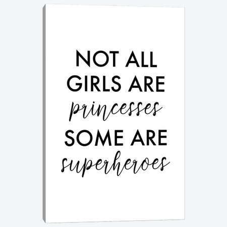 All Girls Are Superheroes Canvas Print #MSD4} by Mambo Art Studio Canvas Wall Art