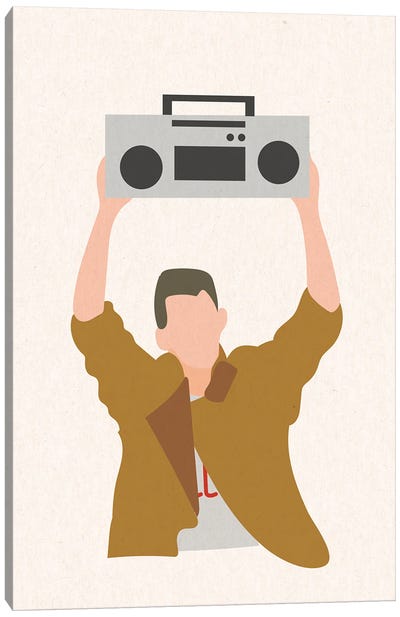 Say Anything Boombox Canvas Art Print - I Love the '80s