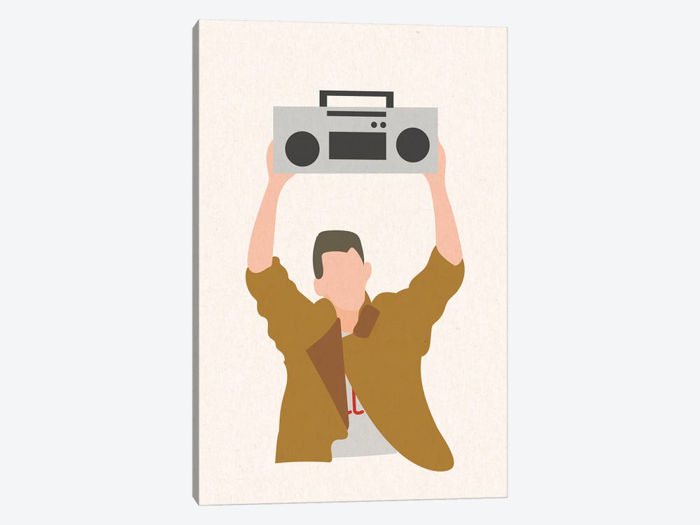 Say Anything Boombox by Mambo Art Studio 1-piece Canvas Print
