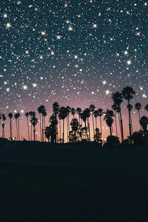 Sunset Sky Glitter by Mambo Art Studio wall art