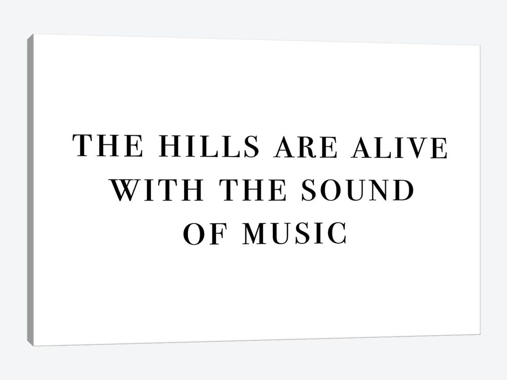 The Hills Are Alive With The Sound Of Music Landscape by Mambo Art Studio 1-piece Art Print