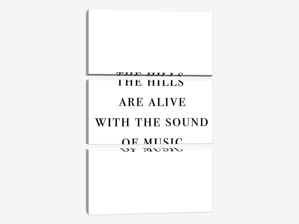 The Hills Are Alive With The Sound Of Music by Mambo Art Studio 3-piece Canvas Wall Art