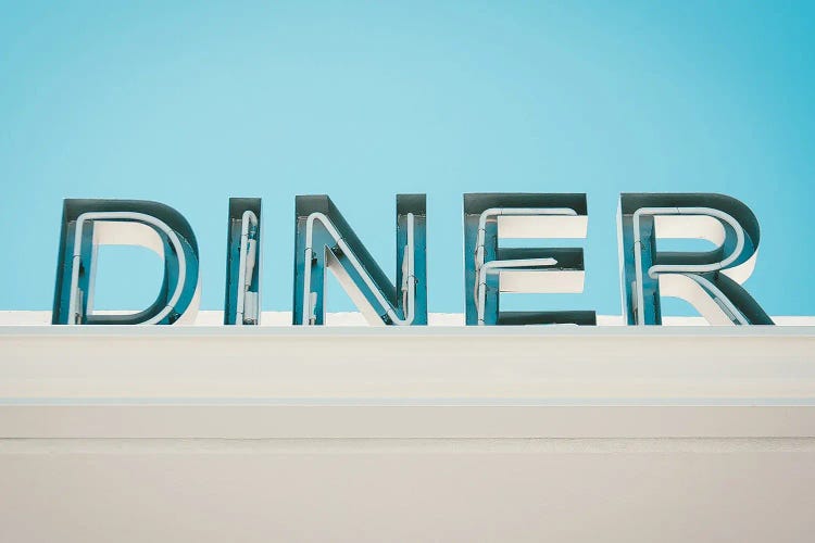 Retro Diner Sign Photo