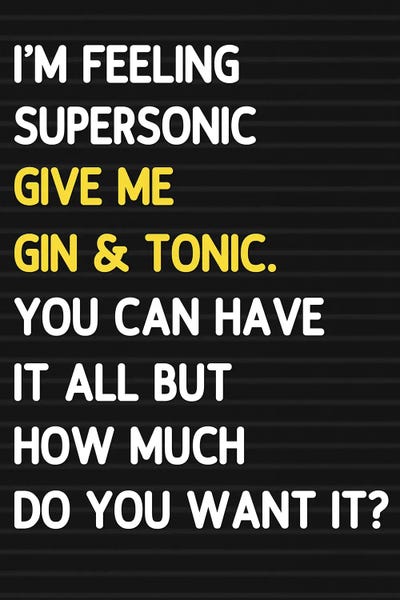 Super Sonic - Letterboard Style by Mambo Art Studio metal wall art