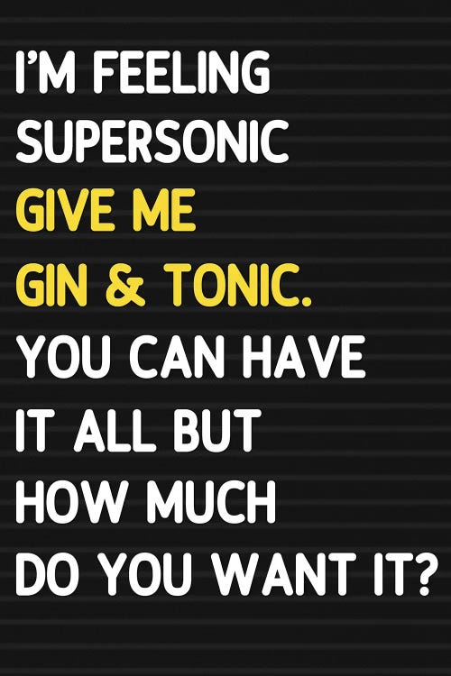 Super Sonic - Letterboard Style by Mambo Art Studio wall art