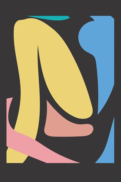 The Cut Outs Collection: Abstract Shapes Spring Colours by Mambo Art Studio