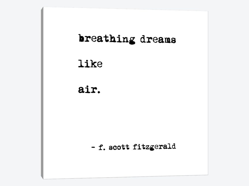 Breathing Dreams by Scott Fitzgerald Square by Mambo Art Studio 1-piece Canvas Art Print