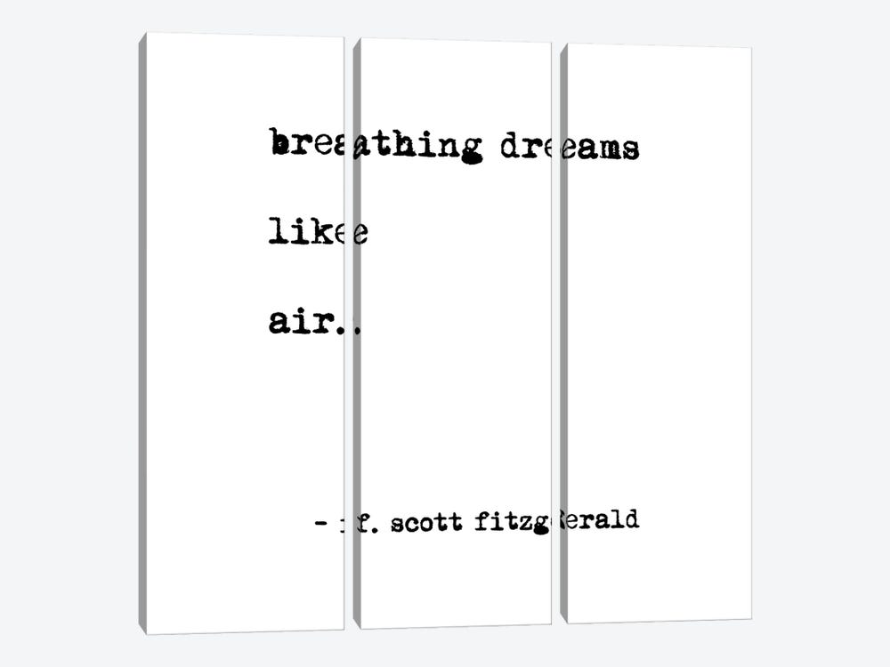 Breathing Dreams by Scott Fitzgerald Square by Mambo Art Studio 3-piece Canvas Art Print