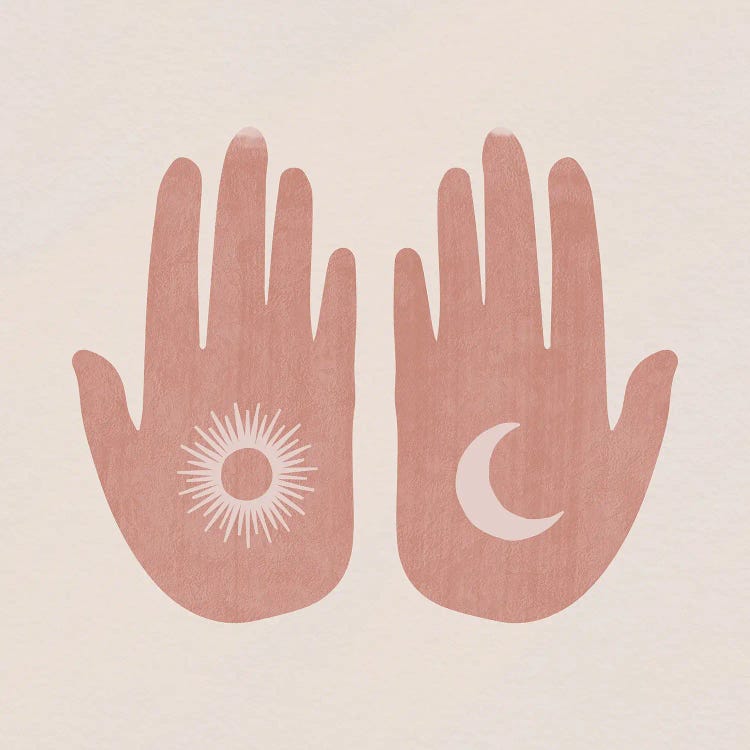 Sun, Moon, Hands