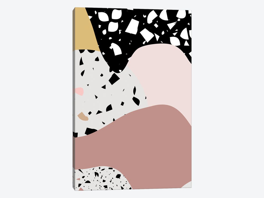 Terrazzo Pink Big by Mambo Art Studio 1-piece Art Print