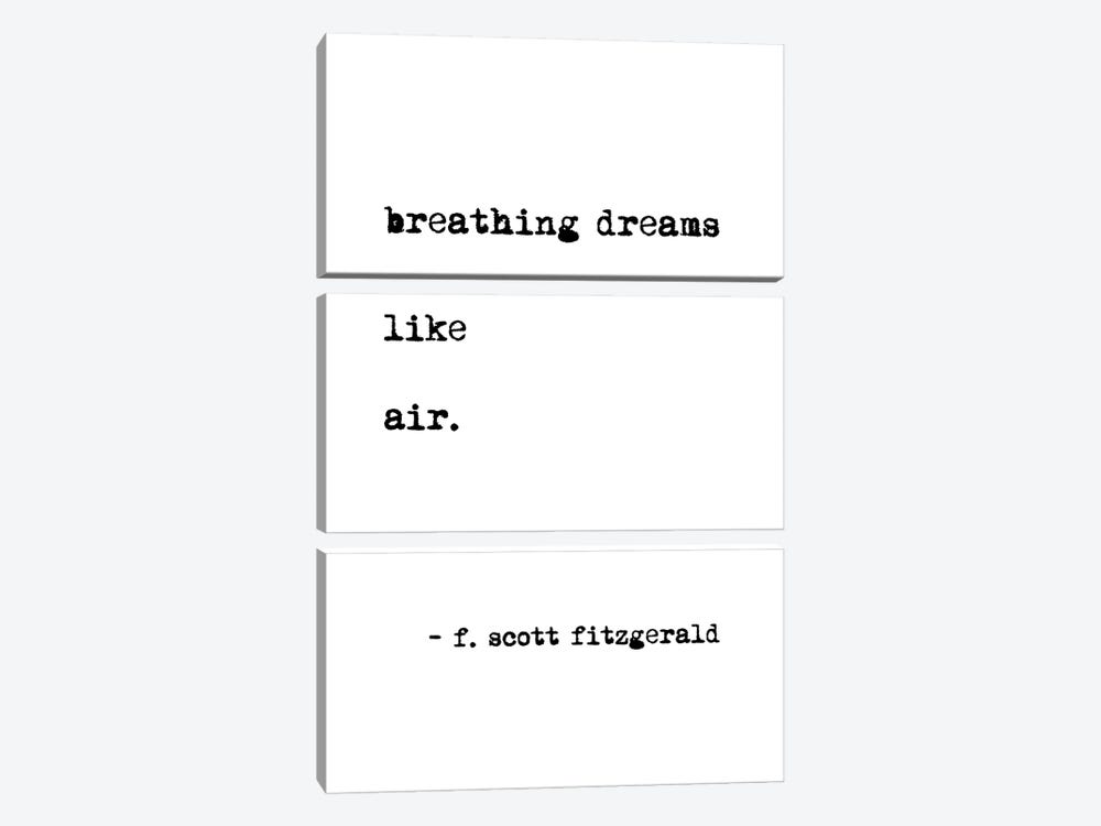 Breathing Dreams by Scott Fitzgerald by Mambo Art Studio 3-piece Canvas Wall Art